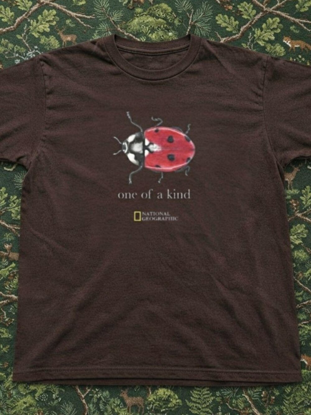 Brown National Geographic Ladybug One of a Kind graphic t-shirt